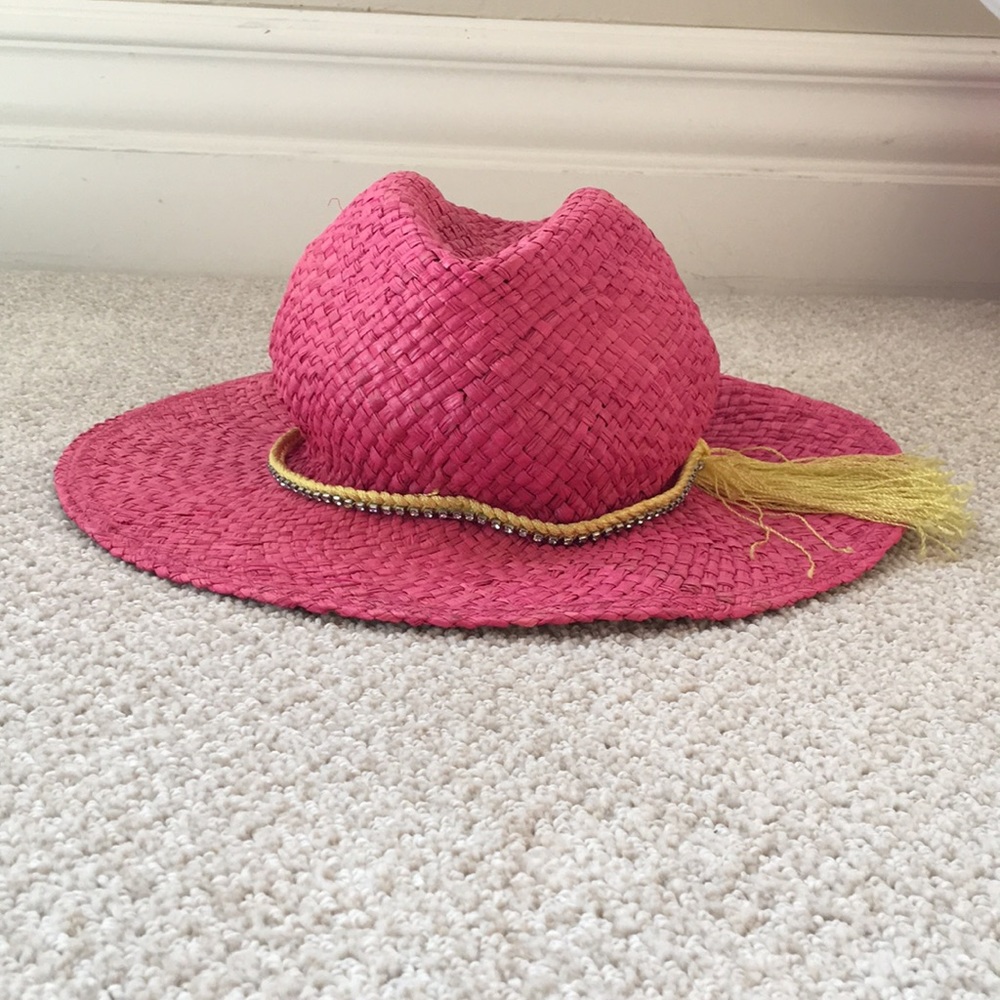 Juicy Couture pink and yellow hat